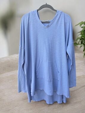 Mododoc Textured 100% Cotton Hooded Top XL